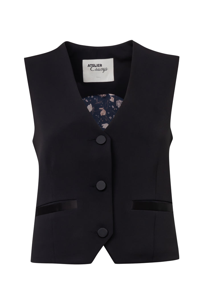 Chaleco Tuxedo Negro