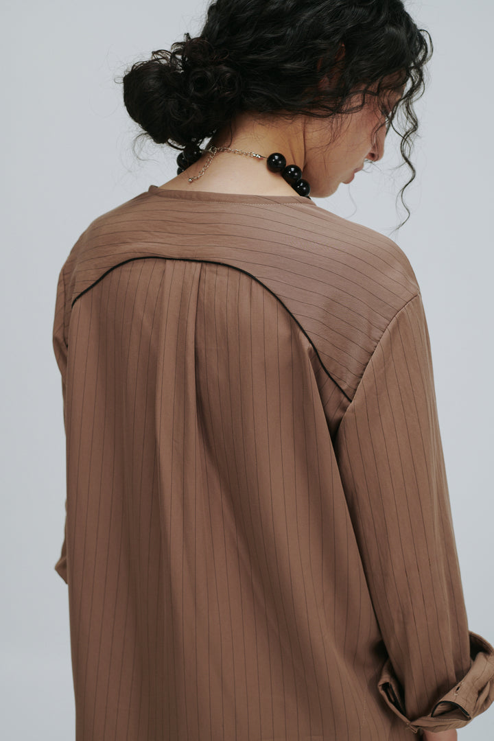 Camisa Silencio Mocca