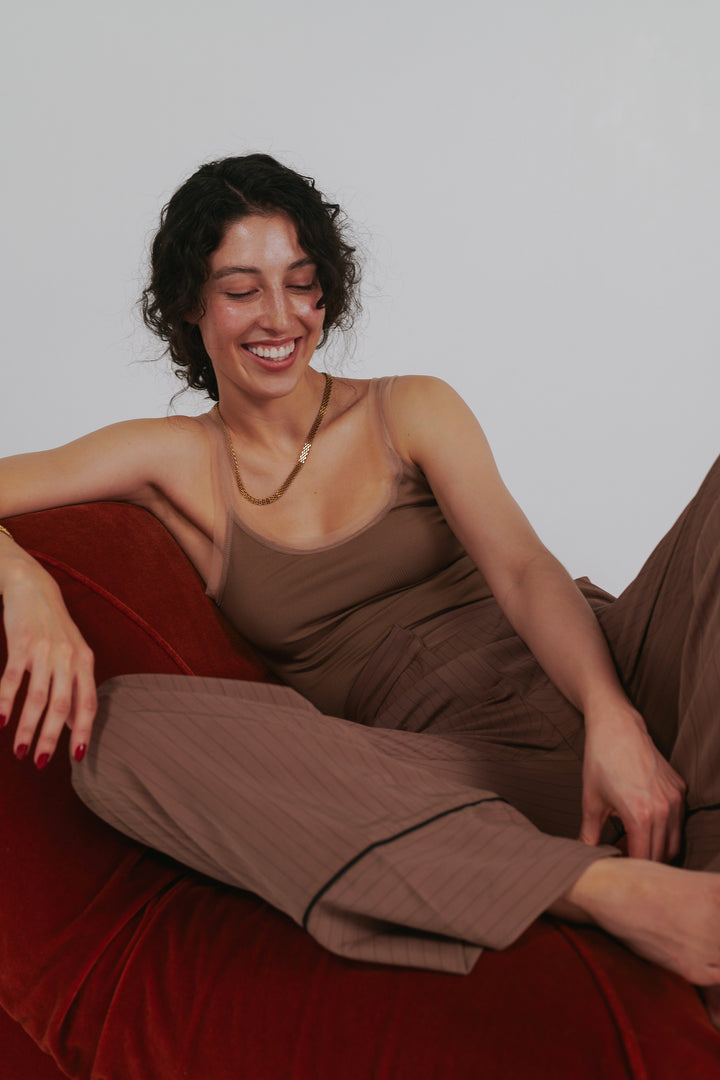 Pantalón Silencio Mocca