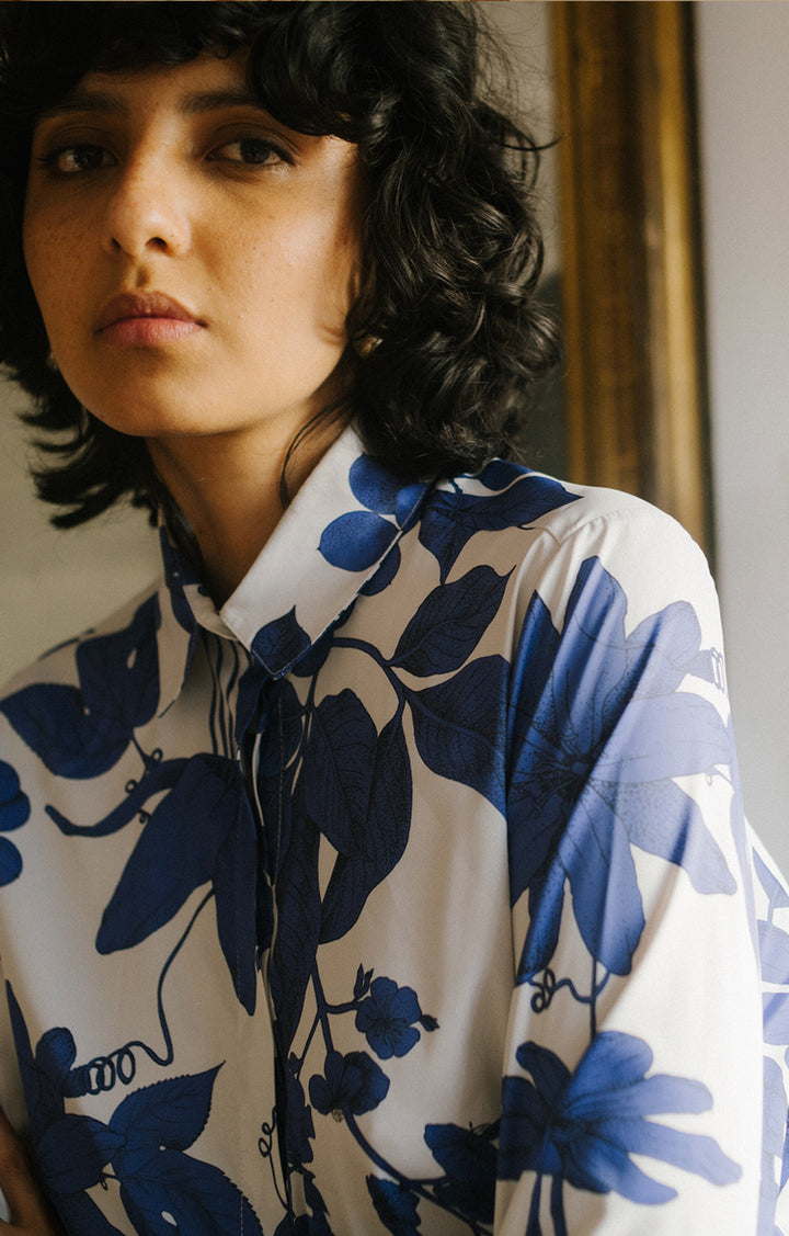 CAMISA BOTANICA INDIGO