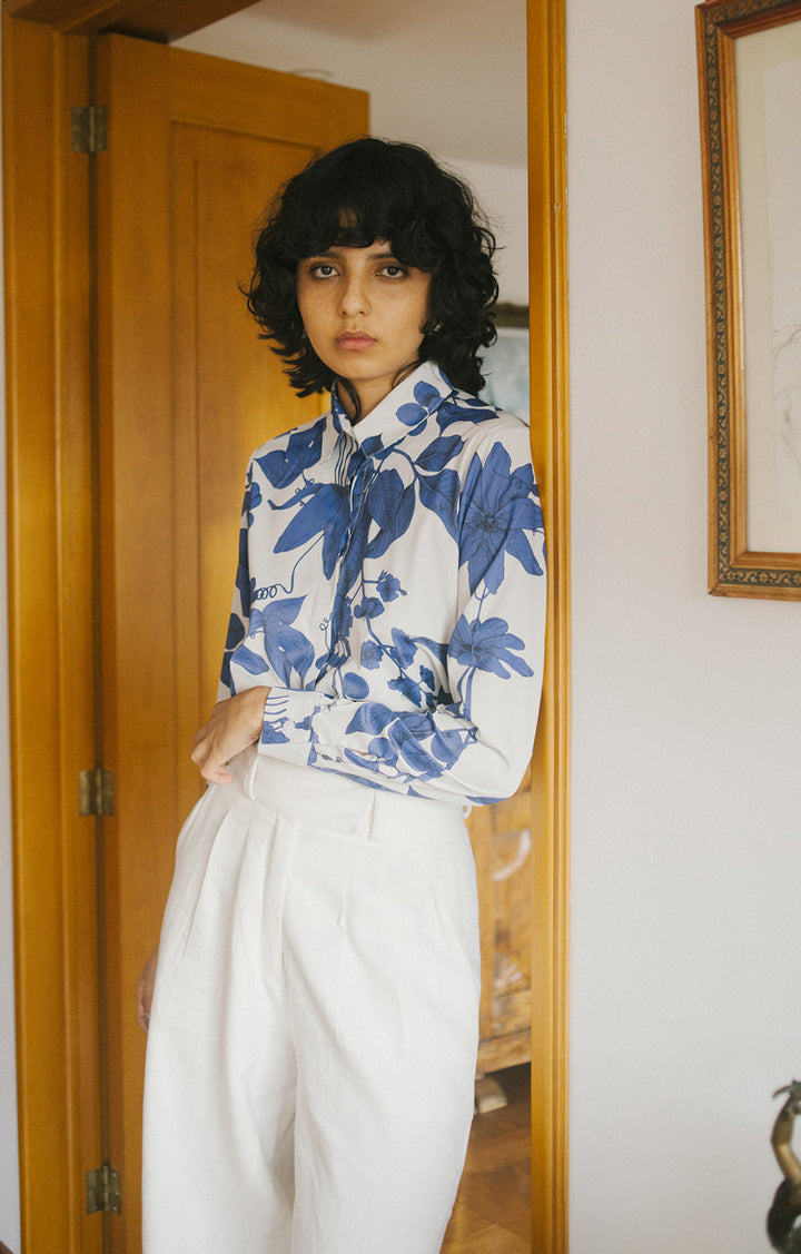 CAMISA BOTANICA INDIGO