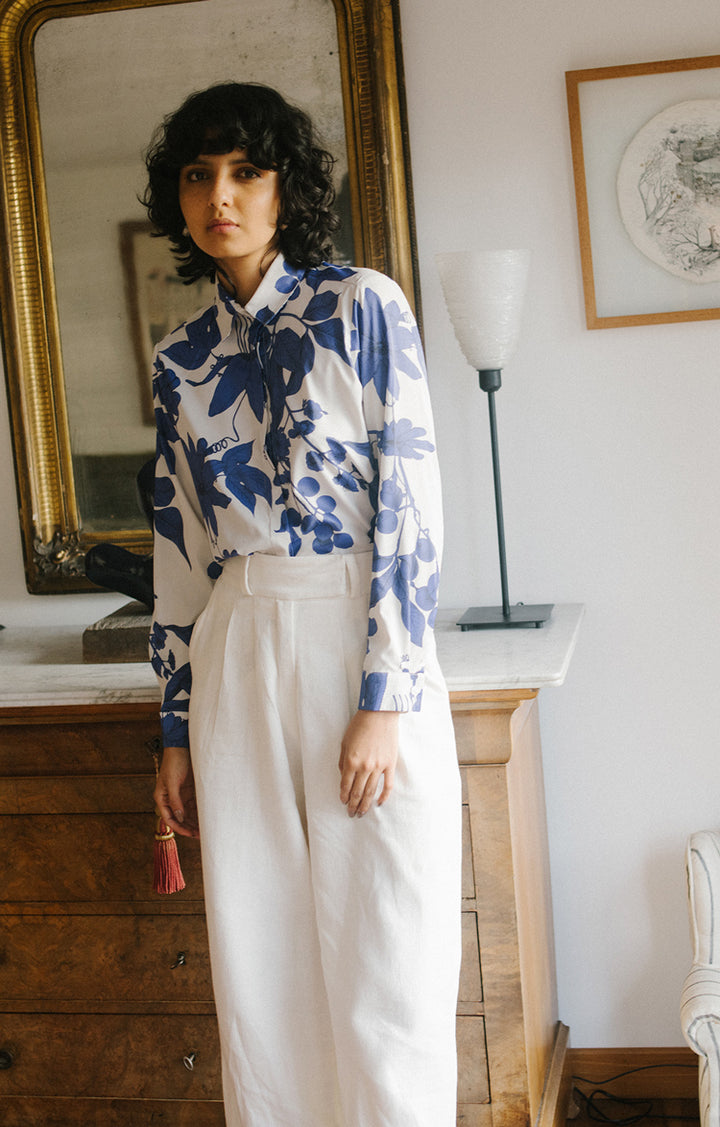 CAMISA BOTANICA INDIGO