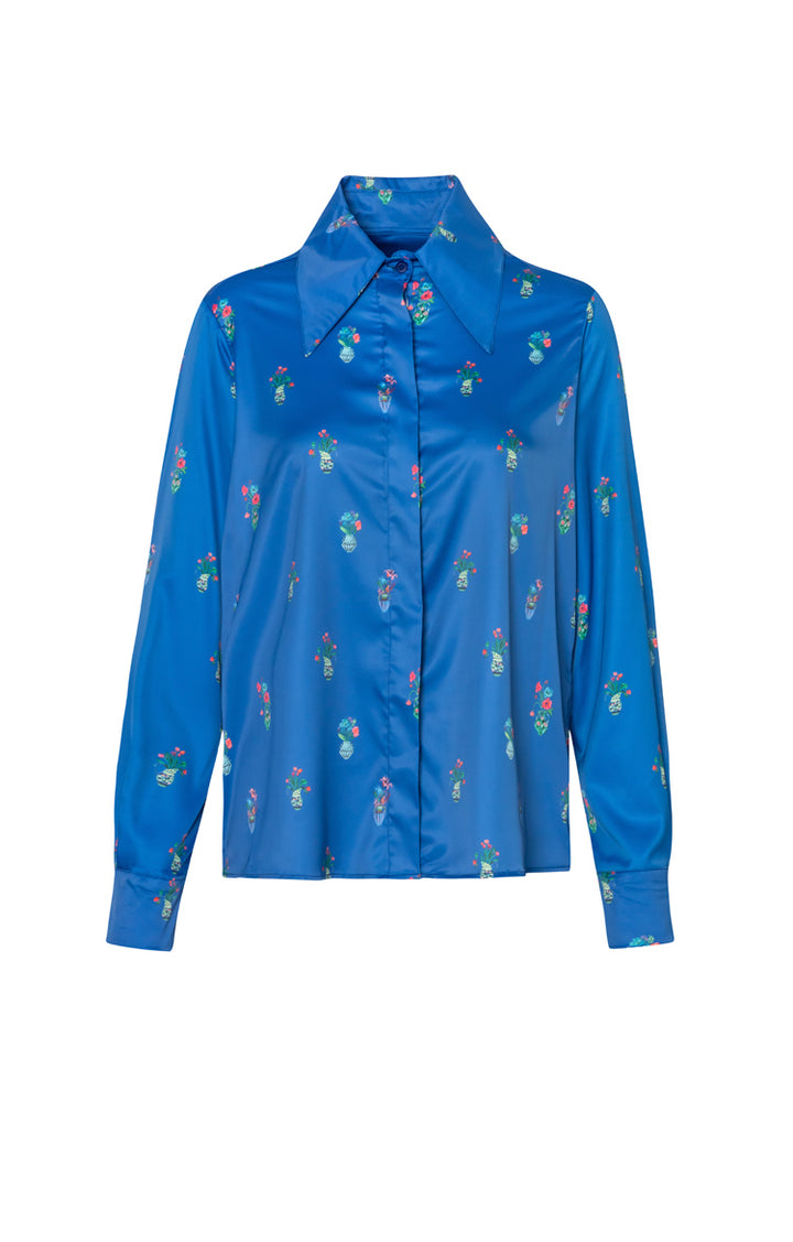 Camisa Llorente Indigo