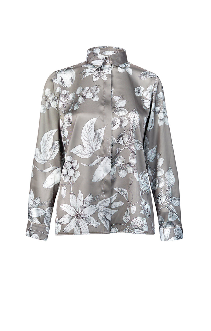 Camisa Clásica Botánica Taupe