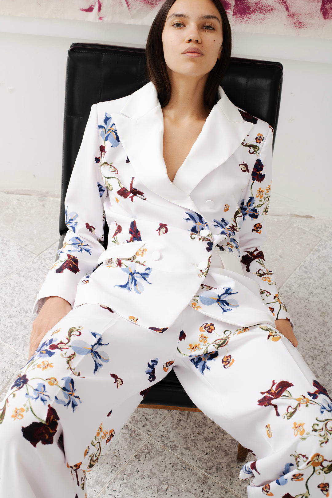 Blazer Iris Blanco