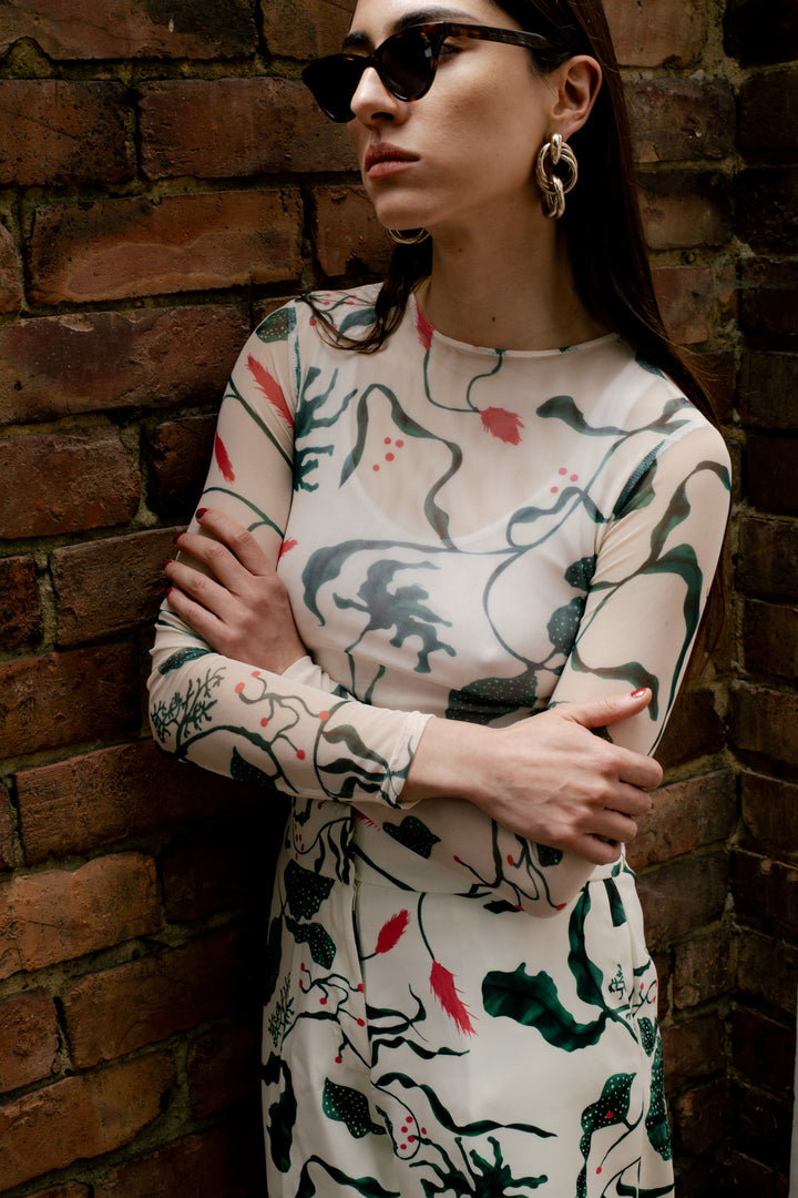 TOP MEDUSA JARDIN DE MAR IVORY