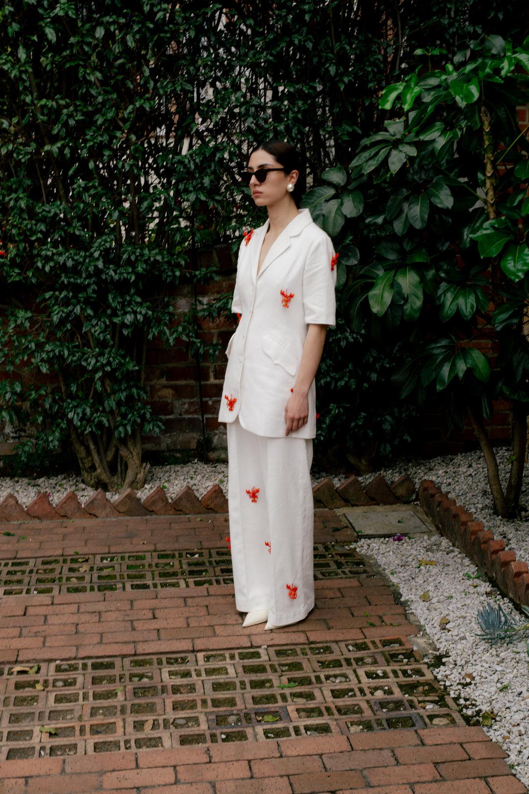 BLAZER PERLA APLIQUES LANGOSTA