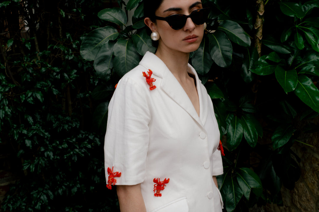 BLAZER PERLA APLIQUES LANGOSTA