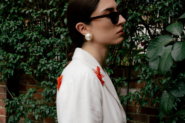 BLAZER PERLA APLIQUES LANGOSTA