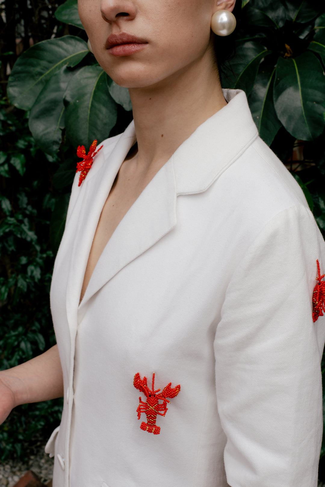 BLAZER PERLA APLIQUES LANGOSTA