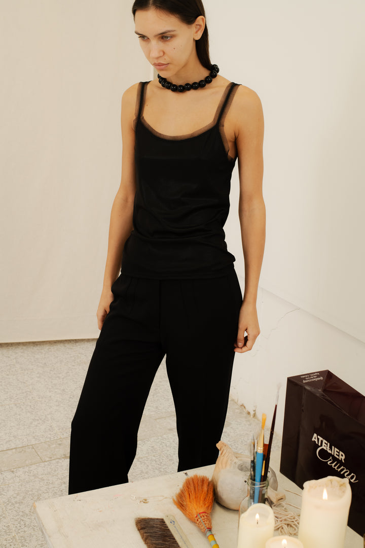 Top Nébula Negro Shine