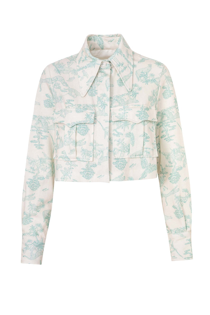 CHAQUETA SAFARI MENTA