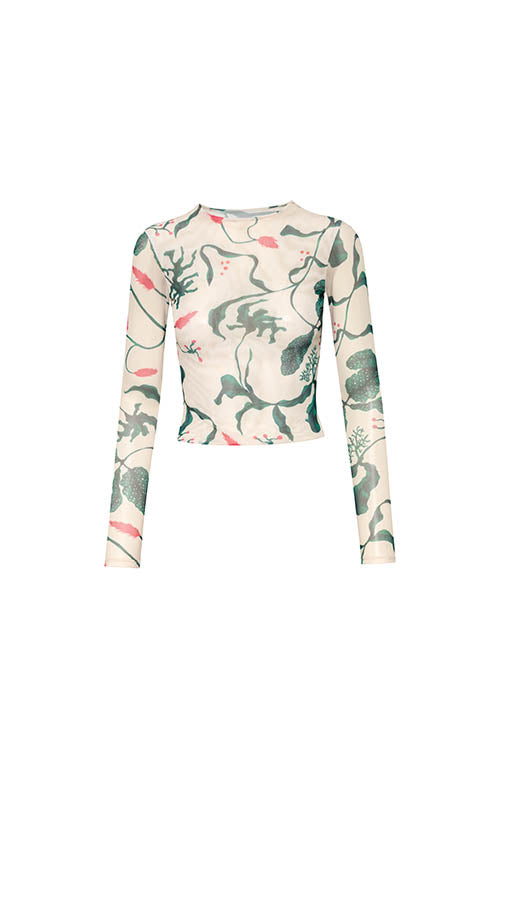 TOP MEDUSA JARDIN DE MAR IVORY