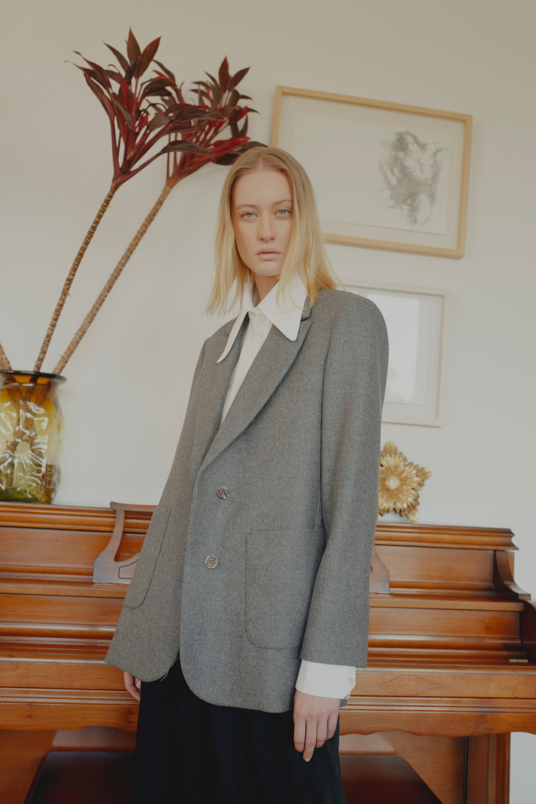 BLAZER CASHMERE GRIS