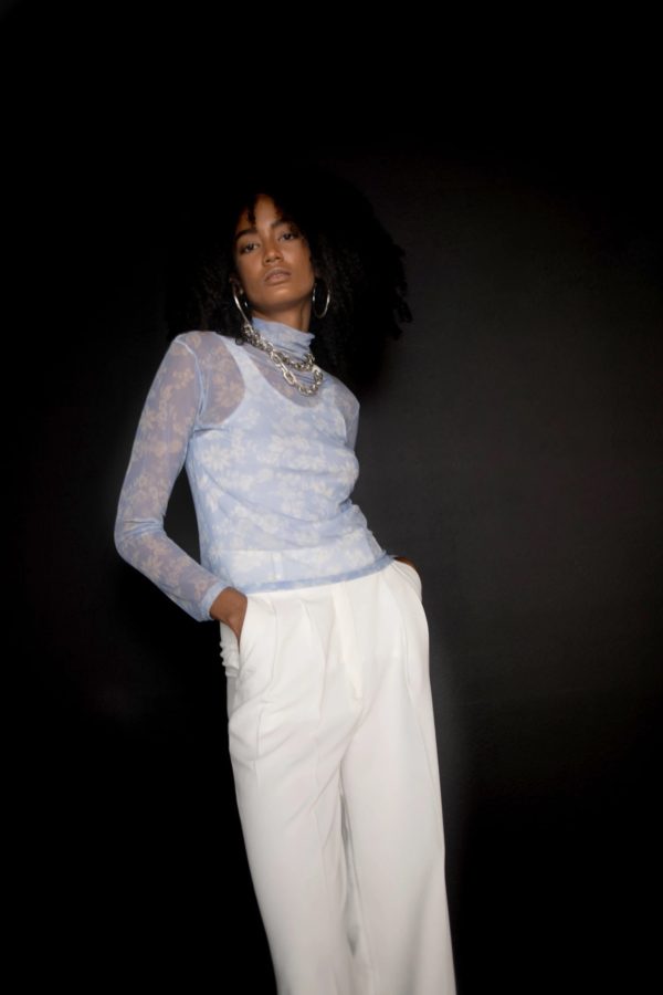 Top Medusa Botánica Mini Celeste