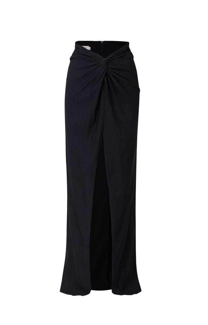 Falda Nudo Larga Negro